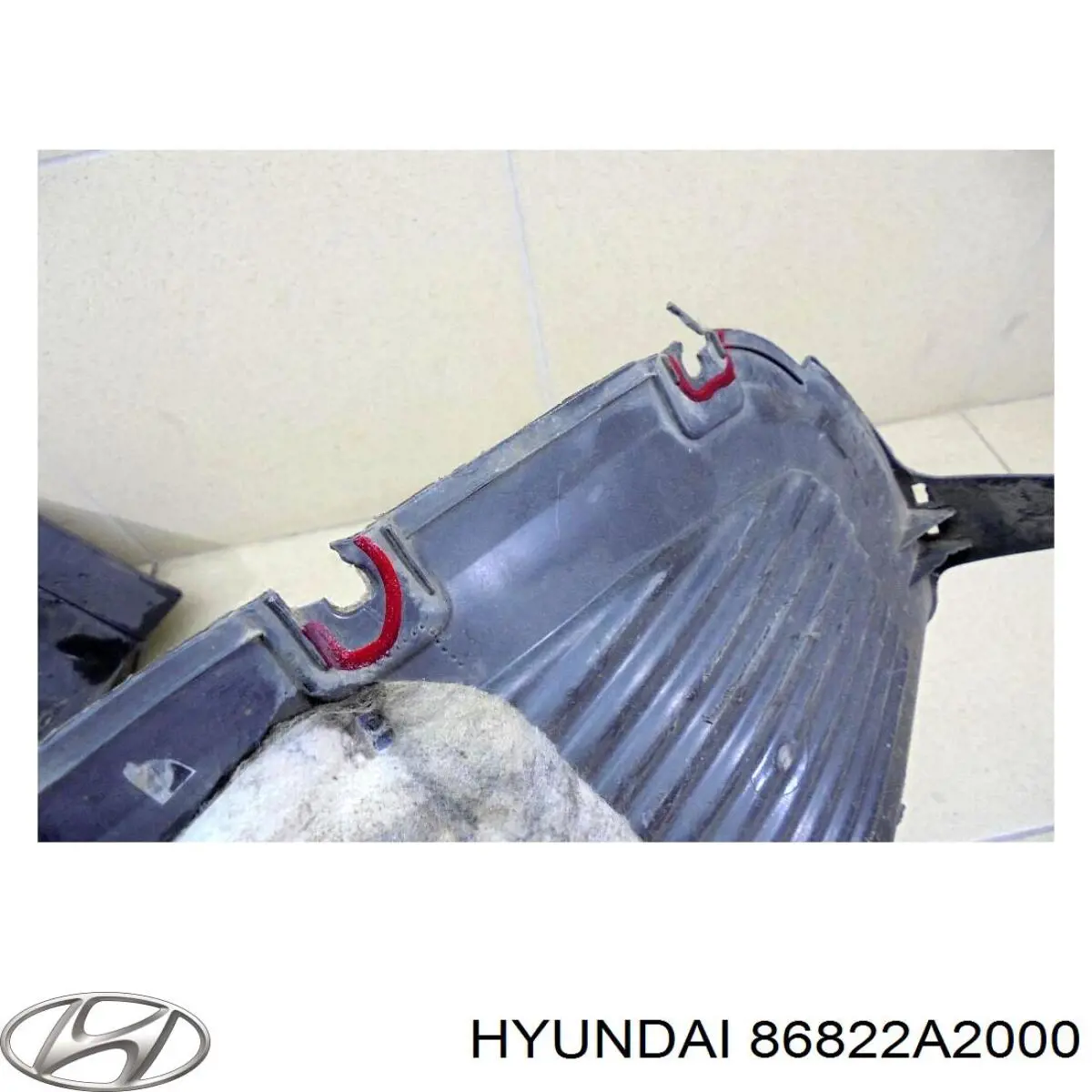 86822A2000 Hyundai/Kia підкрилок заднього крила, правий