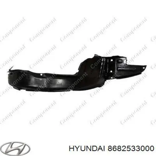 8682533000 Hyundai/Kia пістон (кліп кріплення підкрилки переднього крила)