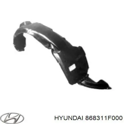 Бризковики передній, лівий 868311F000 Hyundai/Kia