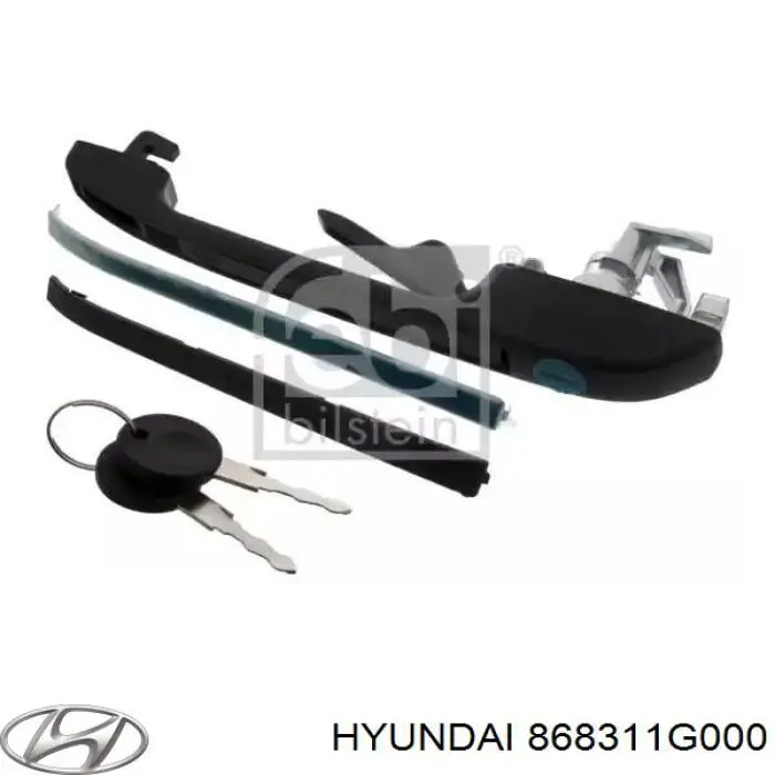 Бризковики передній, лівий 868311G000 Hyundai/Kia