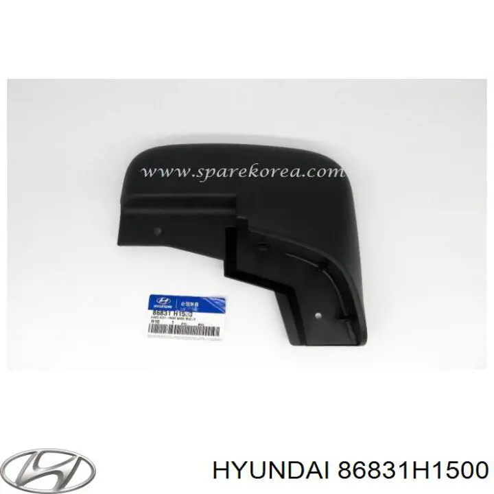 Бризковики передній, лівий Hyundai/Kia 86831H1500 ціна, від 17.60 USD