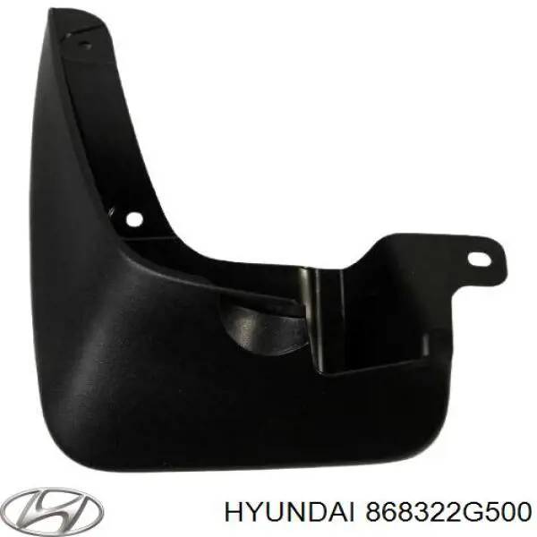 Бризковики передній, правий Hyundai/Kia 868322G500 ціна, від 20.35 USD