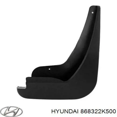 868322K500 Hyundai/Kia Бризговики передній, правий