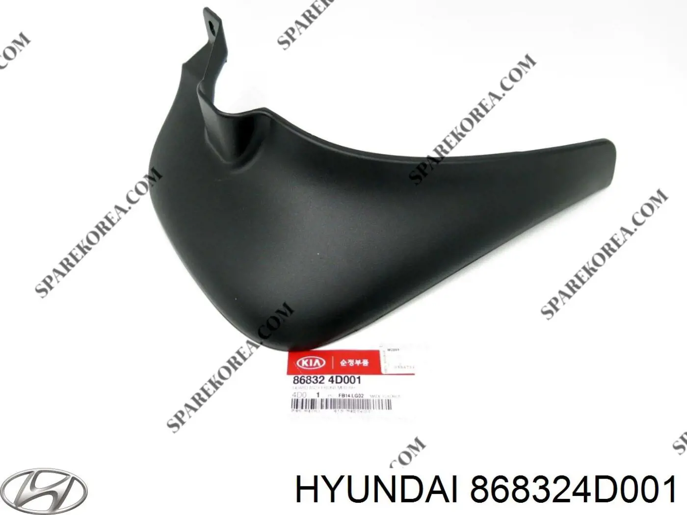 868324D001 Hyundai/Kia Бризковики передній, правий
