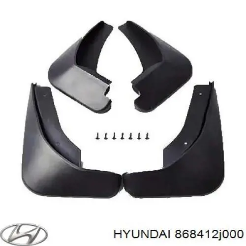 Бризковики задній, лівий 868412J000 Hyundai/Kia