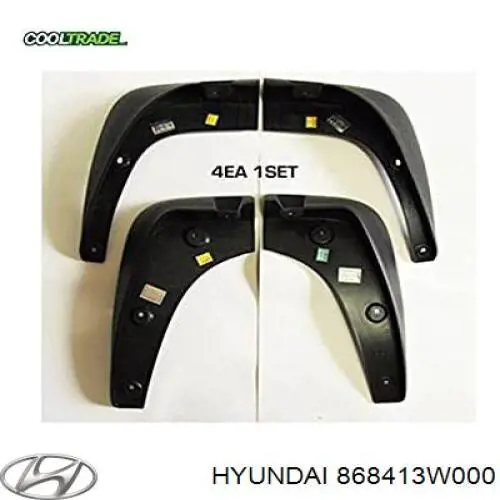 Бризковики задній, лівий 868413W000 Hyundai/Kia