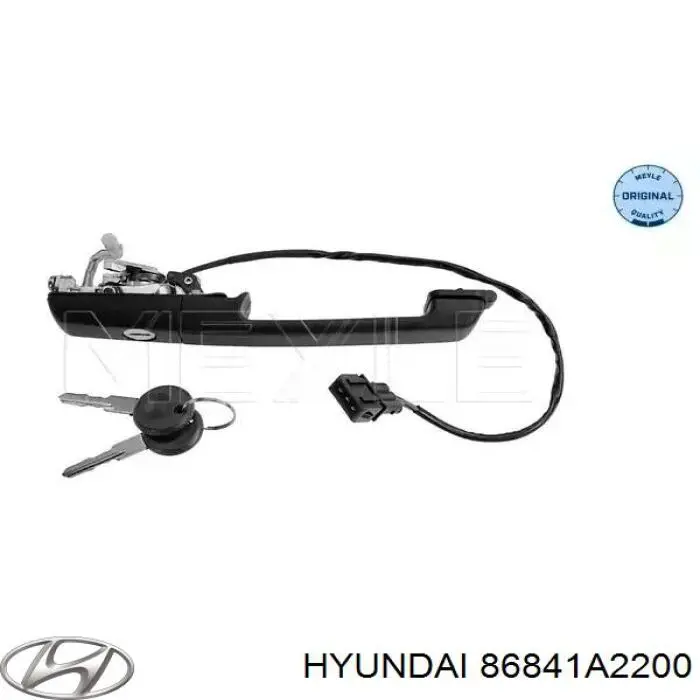 86841A2200 Hyundai/Kia Бризговик задній, лівий