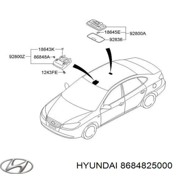 Пістон (кліп) кріплення підкрилки переднього крила 8684822000 Chrysler