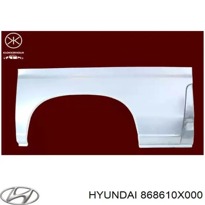 868610X000 Hyundai/Kia бризковики задній, лівий