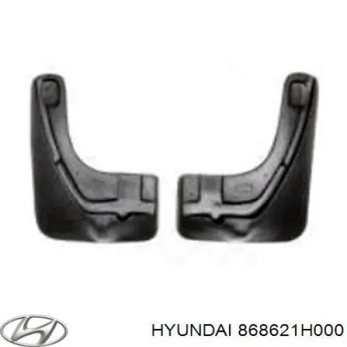 868621H000 Hyundai/Kia щиток брудозахисний заднього крила, передній правий