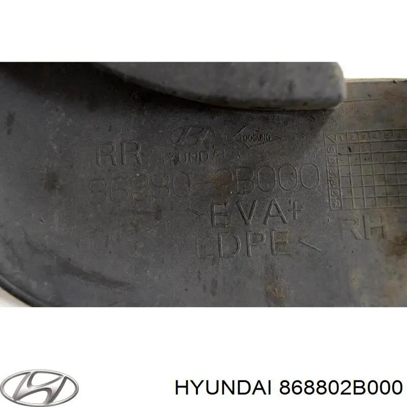 Бризковики задній, правий Hyundai/Kia 868802B000 ціна, від 8.80 USD