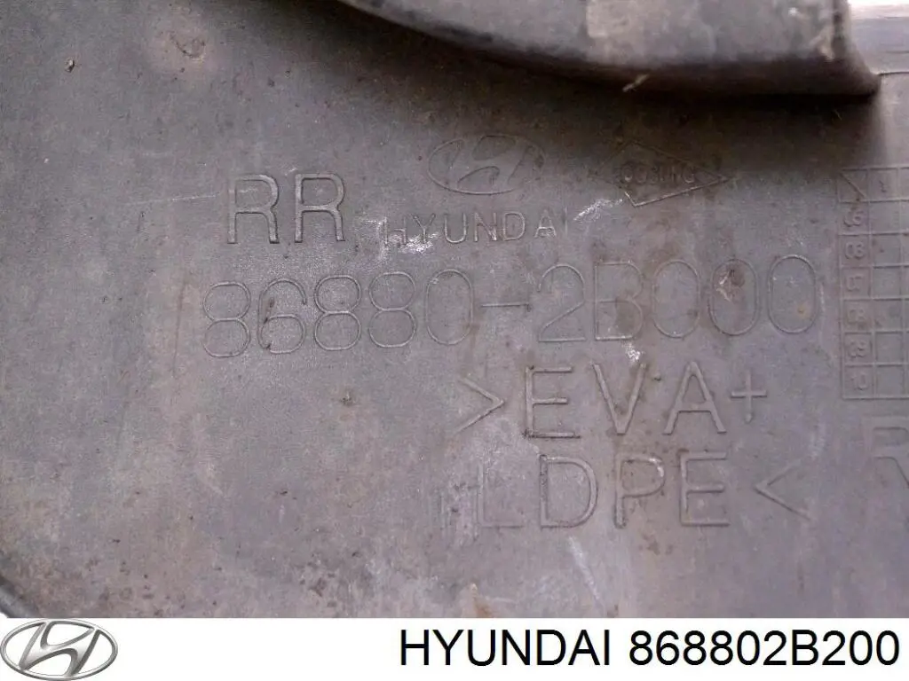 Бризковики задній, правий Hyundai/Kia 868802B200 ціна, від 18.96 USD