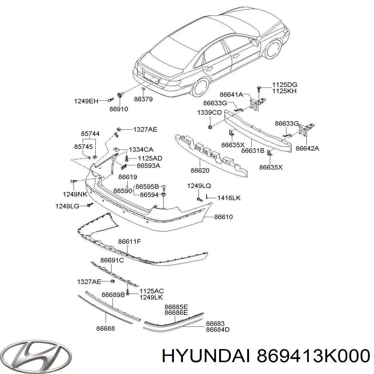  Hyundai/Kia 869413K000 ціна, від 1.03 USD