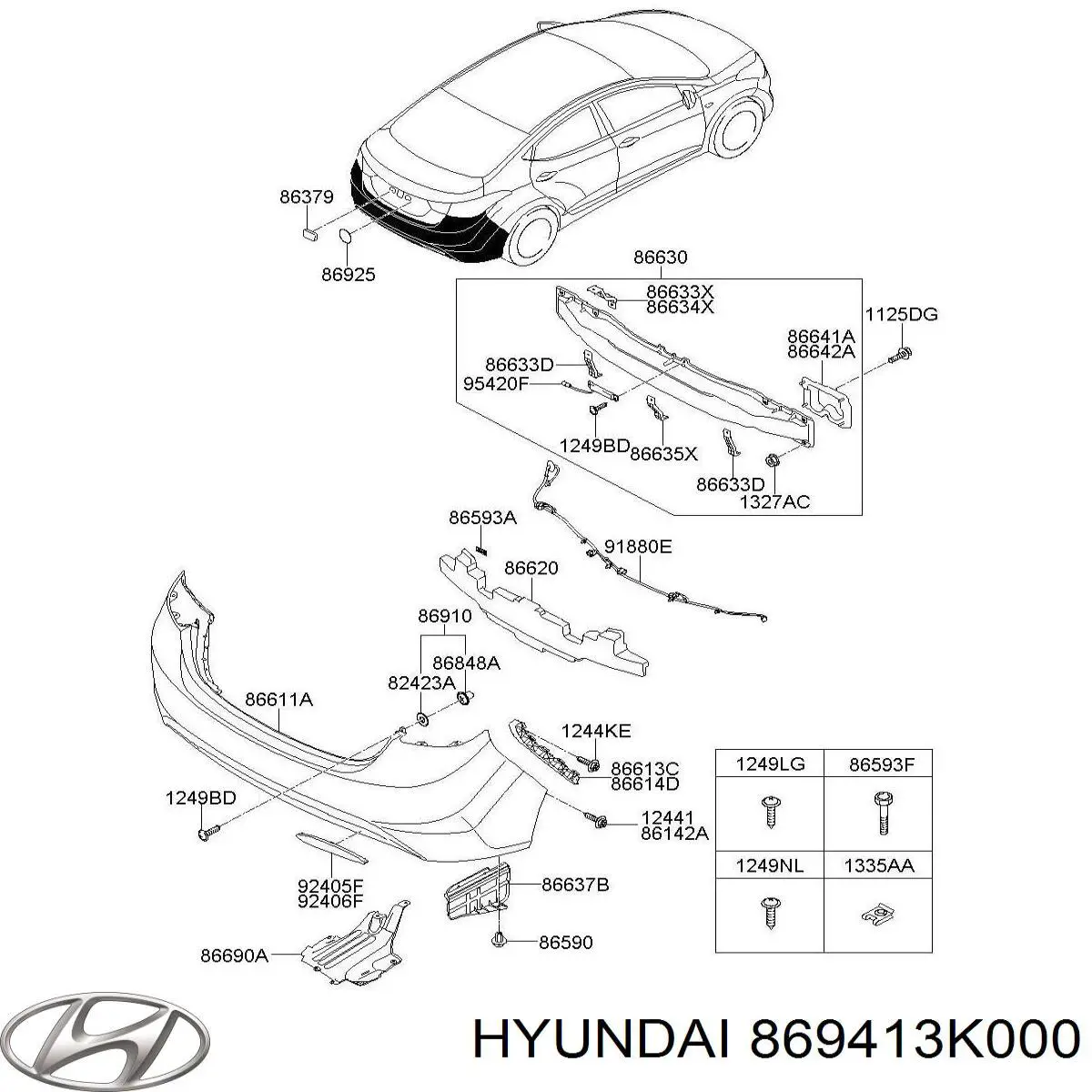 869413K000 Hyundai/Kia 