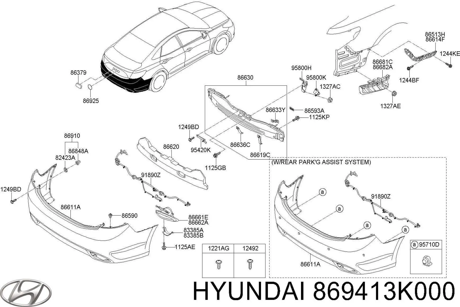 Купити 869413K000 Hyundai/Kia 