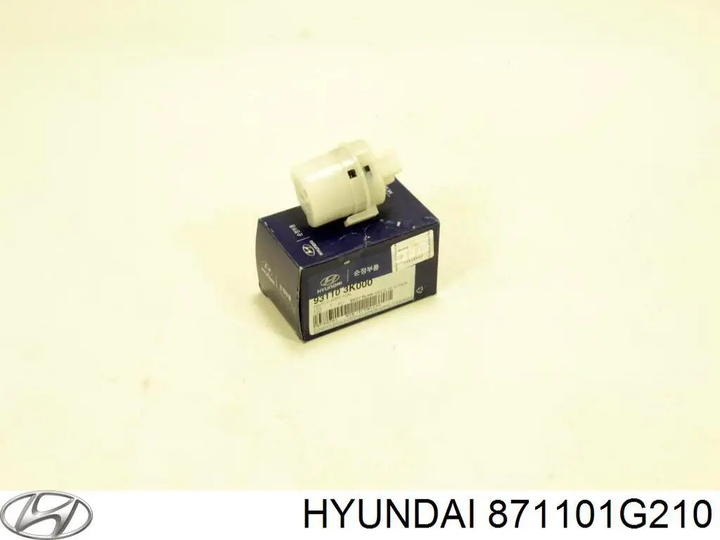 871101G210 Hyundai/Kia скло заднє, 3/5-й двері (ляди)