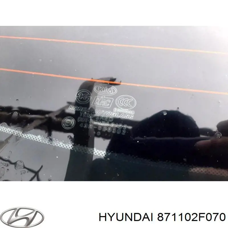 871102F070 Hyundai/Kia скло заднє