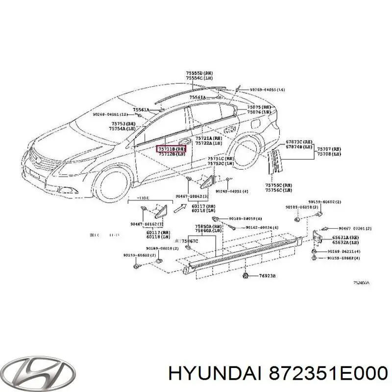 Купити 872351E000 Hyundai/Kia 