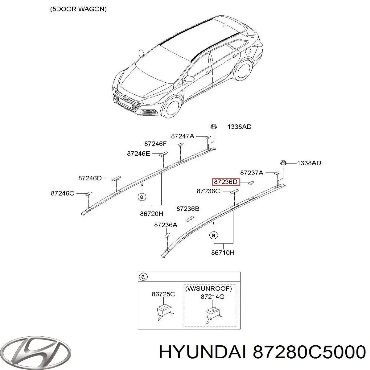  87280C5000 Hyundai/Kia
