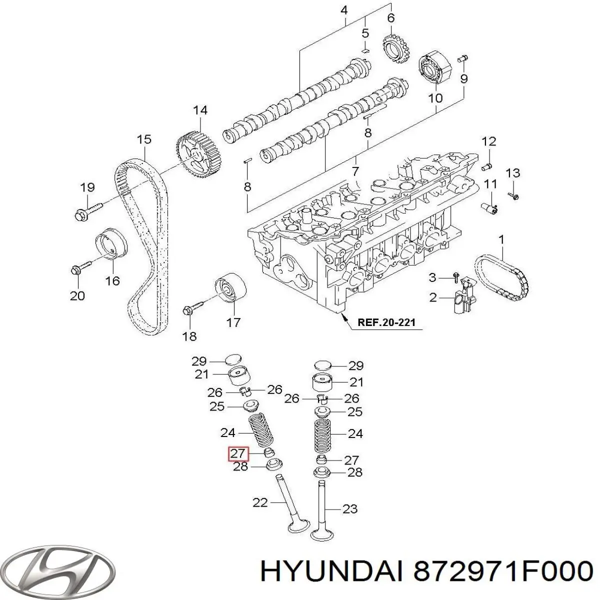  Hyundai/Kia 872971F000 ціна, від 66.22 USD