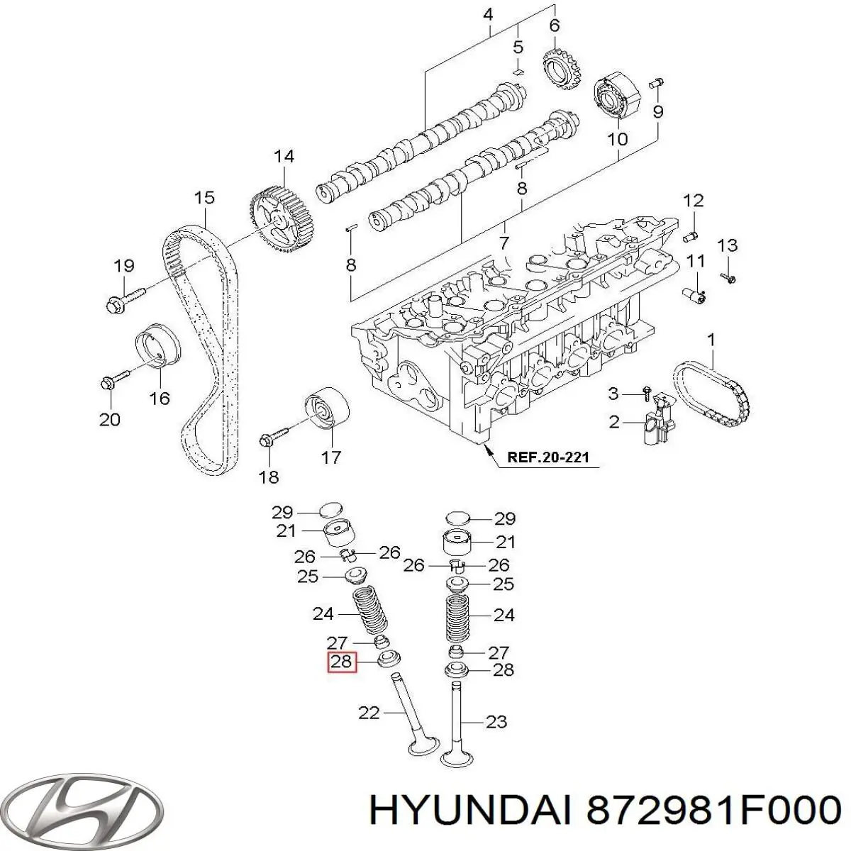  Hyundai/Kia 872981F000 ціна, від 45.44 USD