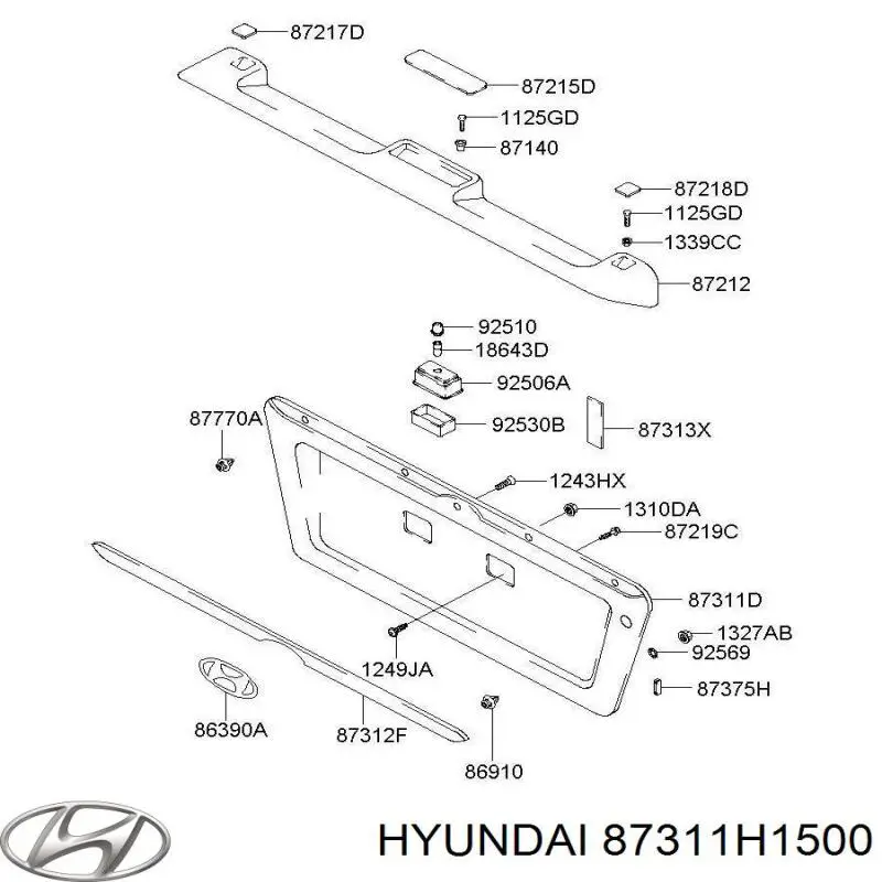 87311H1500 Hyundai/Kia 