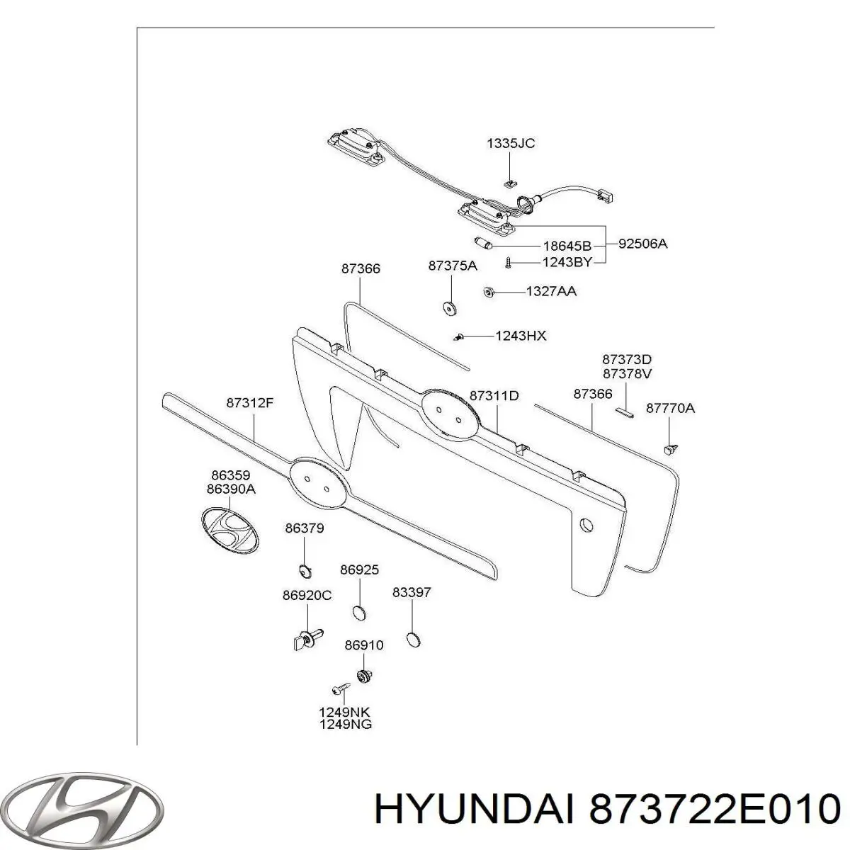  873722E010 Hyundai/Kia