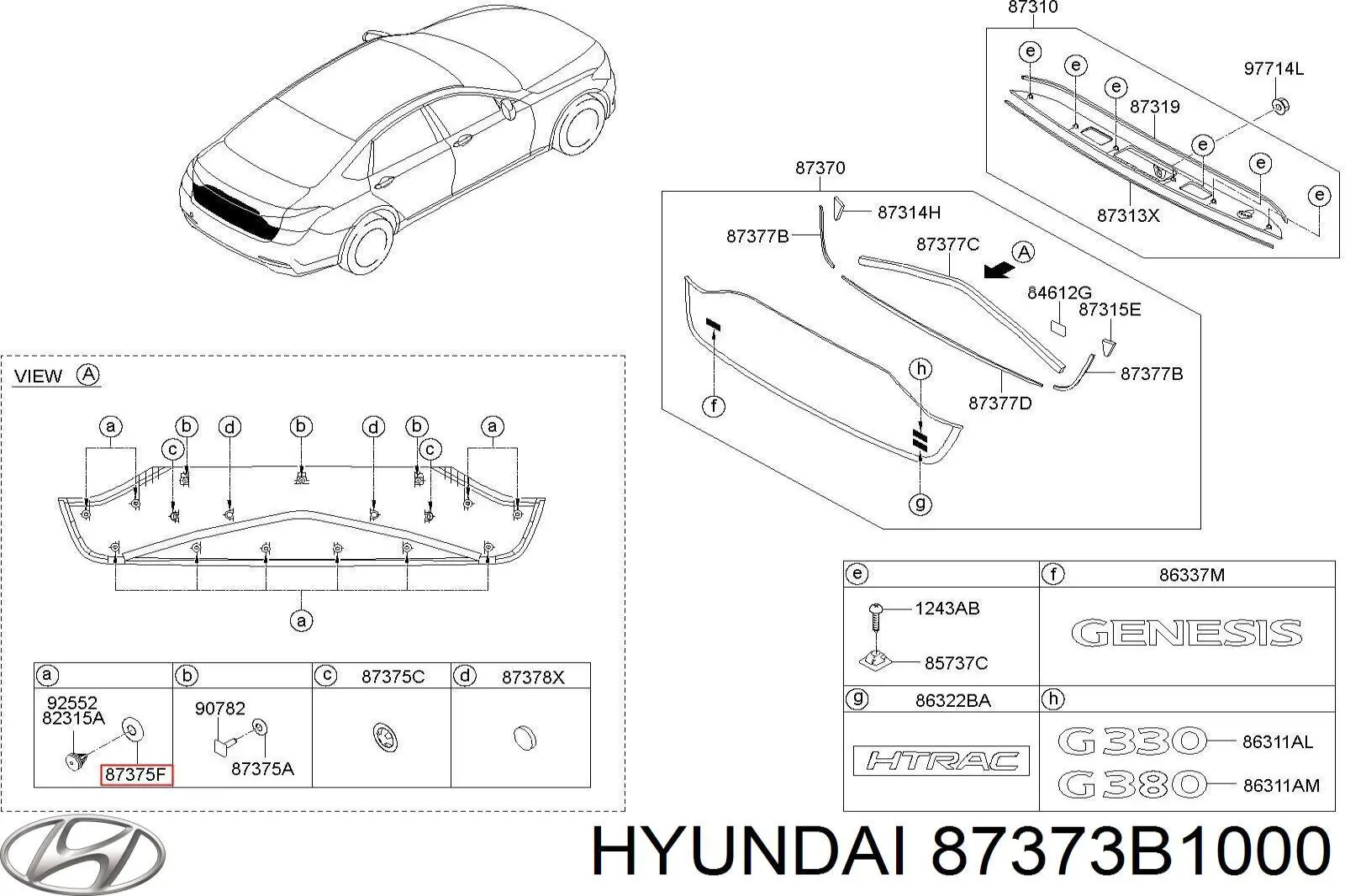 87373B1000 Hyundai/Kia 