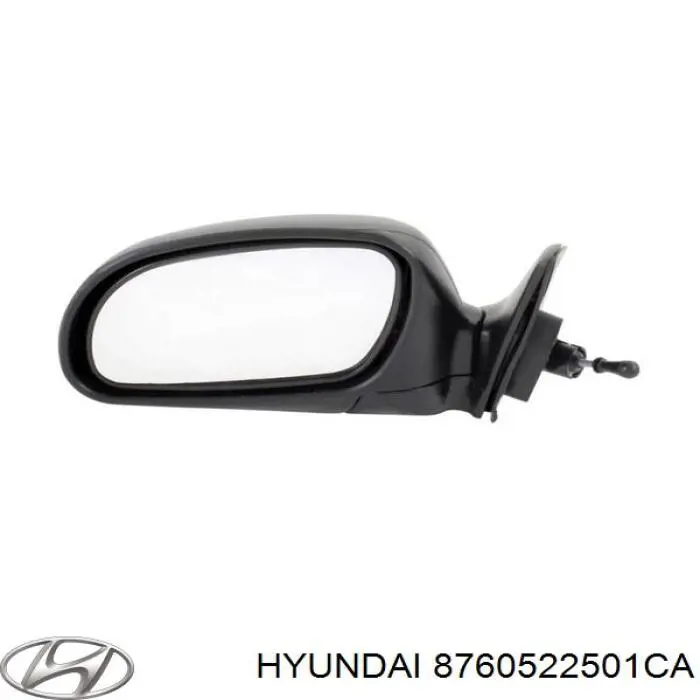 8760522501CA Hyundai/Kia Дзеркало заднього виду, ліве