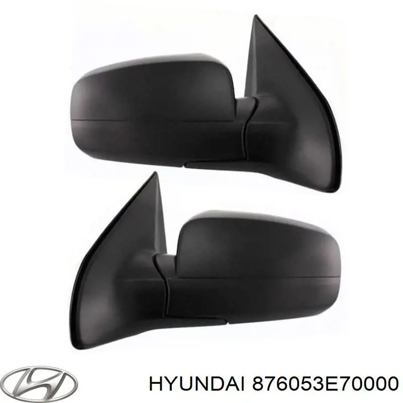 Праве бічне дзеркало Hyundai/Kia 876053E70000 ціна, від 62.15 USD
