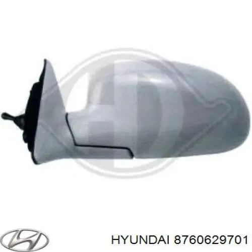 8760629701 Hyundai/Kia дзеркало заднього виду, праве