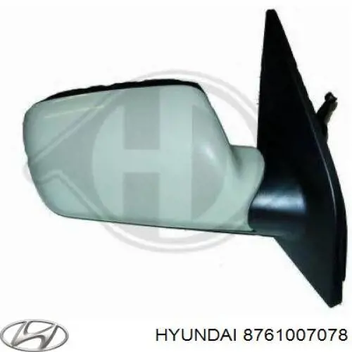 8761007078 Hyundai/Kia Дзеркало заднього виду, ліве