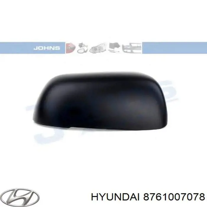 Ліве бічне дзеркало Hyundai/Kia 8761007078 ціна, від 131.68 USD