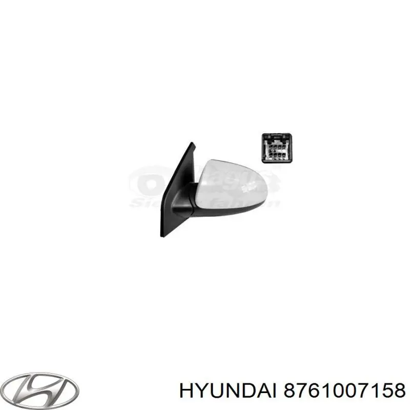 Ліве бокове дзеркало 8761007158 Hyundai/Kia