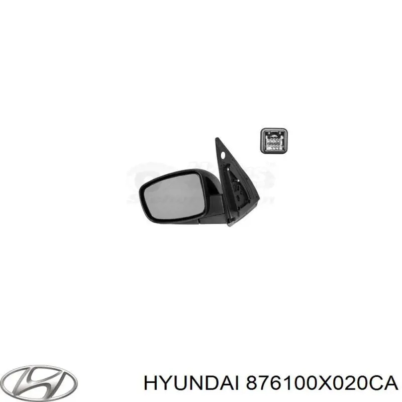 Ліве бокове дзеркало 876100X040 Hyundai/Kia