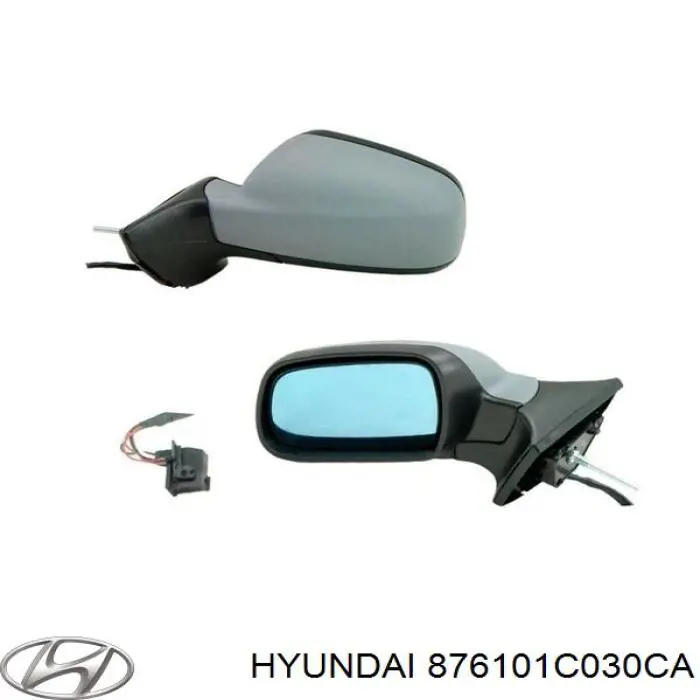 Купити 876101C030CA Hyundai/Kia Бічне дзеркало заднього виду ліве