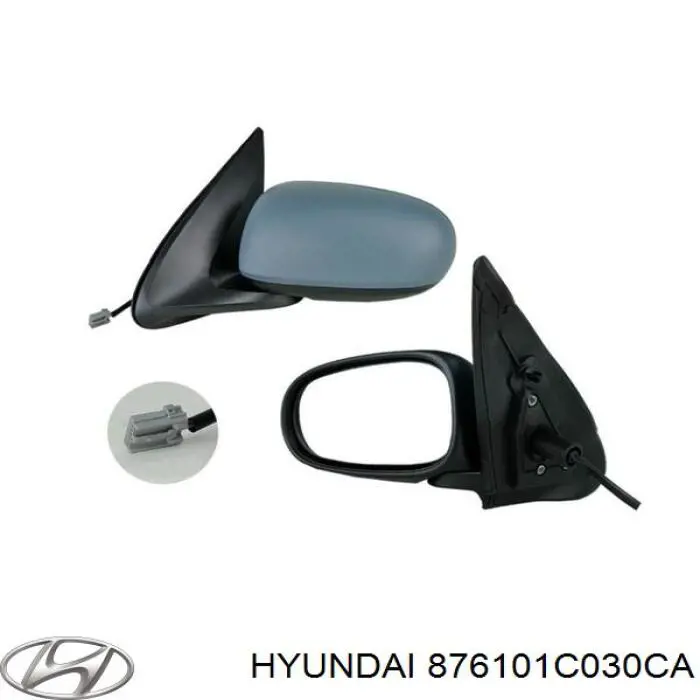 Ліве бічне дзеркало Hyundai/Kia 876101C030CA ціна, від 27.28 USD