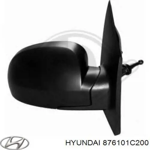 Ліве бічне дзеркало Hyundai/Kia 876101C200 ціна, від 22.57 USD