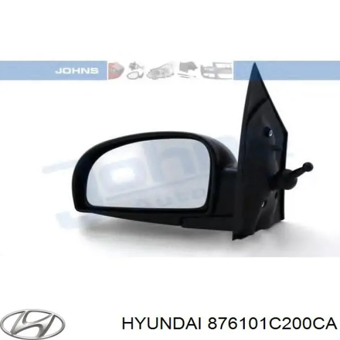 Ліве бічне дзеркало Hyundai/Kia 876101C200CA ціна, від 35.35 USD