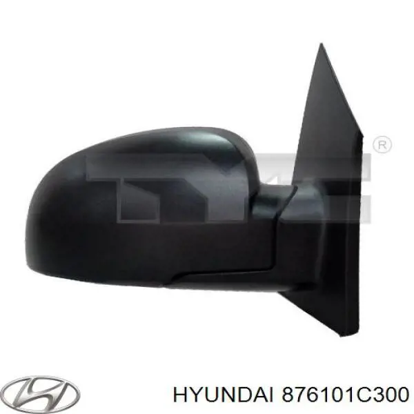 876101C300 Hyundai/Kia дзеркало заднього виду, ліве