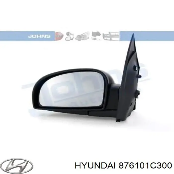 Купити 876101C300 Hyundai/Kia Бічне дзеркало заднього виду ліве