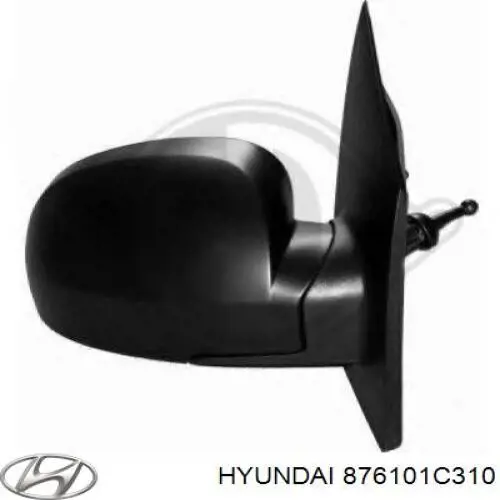 Ліве бічне дзеркало Hyundai/Kia 876101C310 ціна, від 41.67 USD