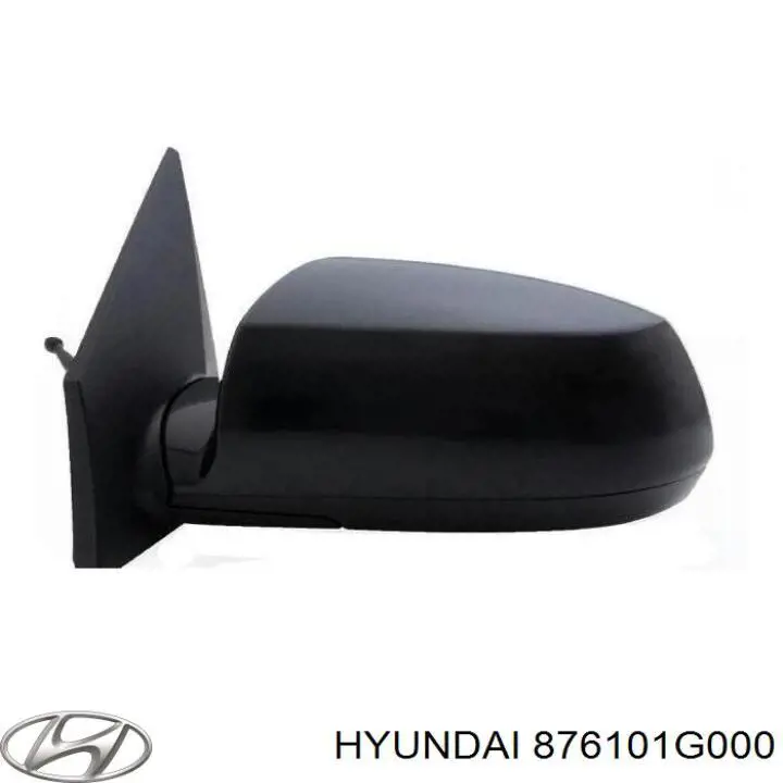 Ліве бокове дзеркало 876101G000 Hyundai/Kia