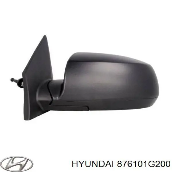 876101G200 Hyundai/Kia дзеркало заднього виду, ліве