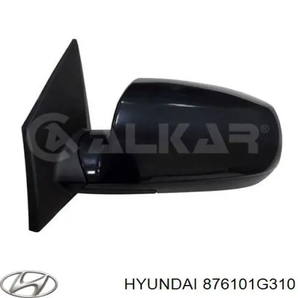 Ліве бічне дзеркало Hyundai/Kia 876101G310 ціна, від 56.88 USD