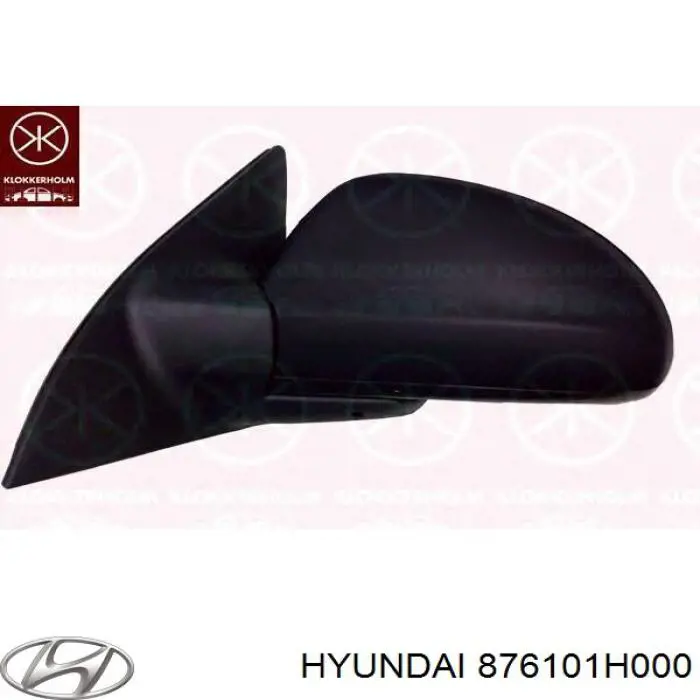 Купити 876101H000 Hyundai/Kia Бічне дзеркало заднього виду ліве