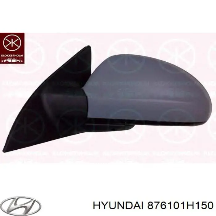 876101H150 Hyundai/Kia Зеркало правое (Электропривод & Обогрев)