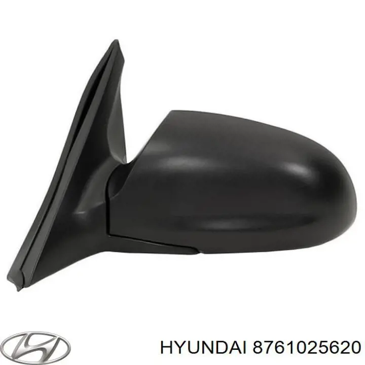 8761025620 Hyundai/Kia дзеркало заднього виду, ліве