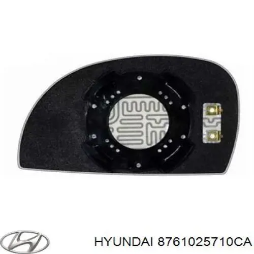 8761025710CA Hyundai/Kia дзеркало заднього виду, ліве