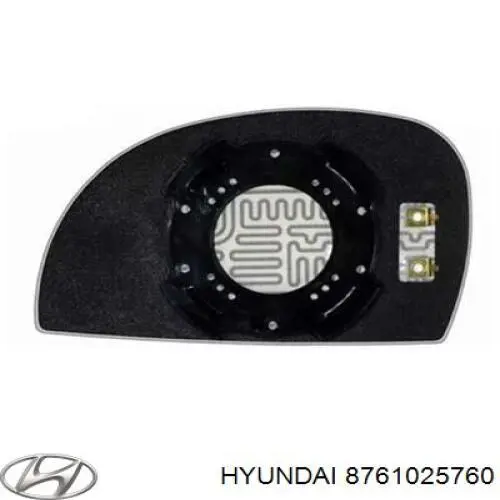 8761025780 Hyundai/Kia дзеркало заднього виду, ліве